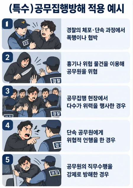 특수공무집행방해죄, 선처받기 어려운 이유는?