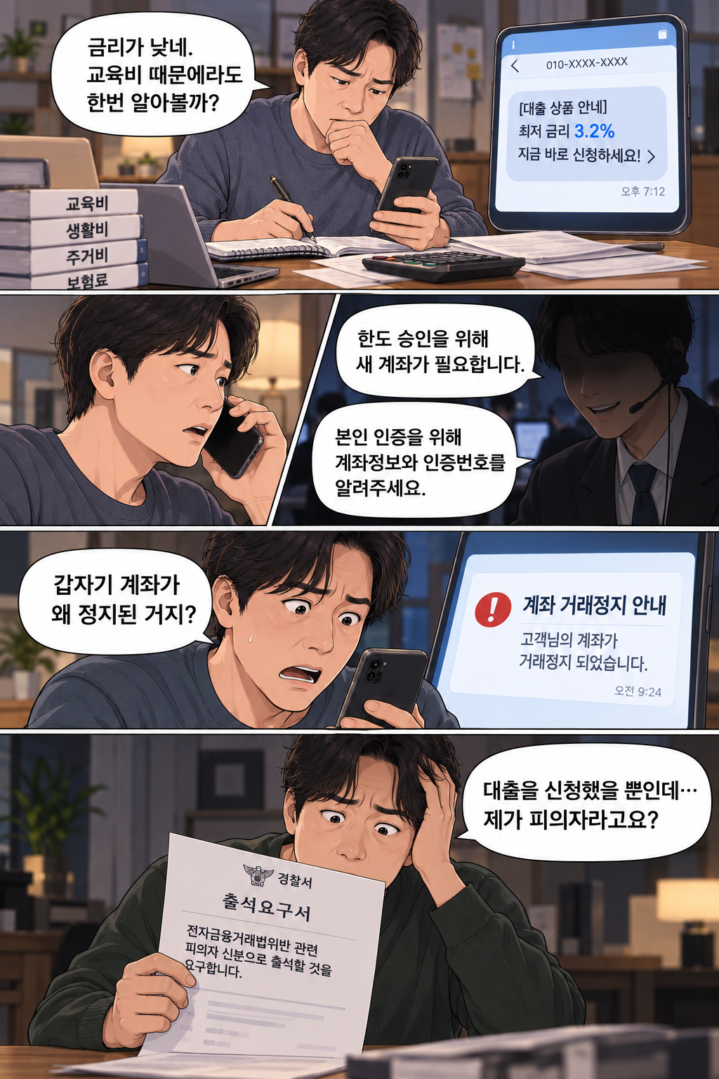 저금리 대출을 믿고 계좌정보를 넘겨 전자금융거래법위반한 의뢰인
