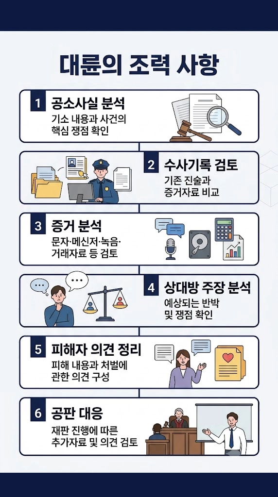 불구속구공판 대응 시, 형사변호사의 조력 사항은?
