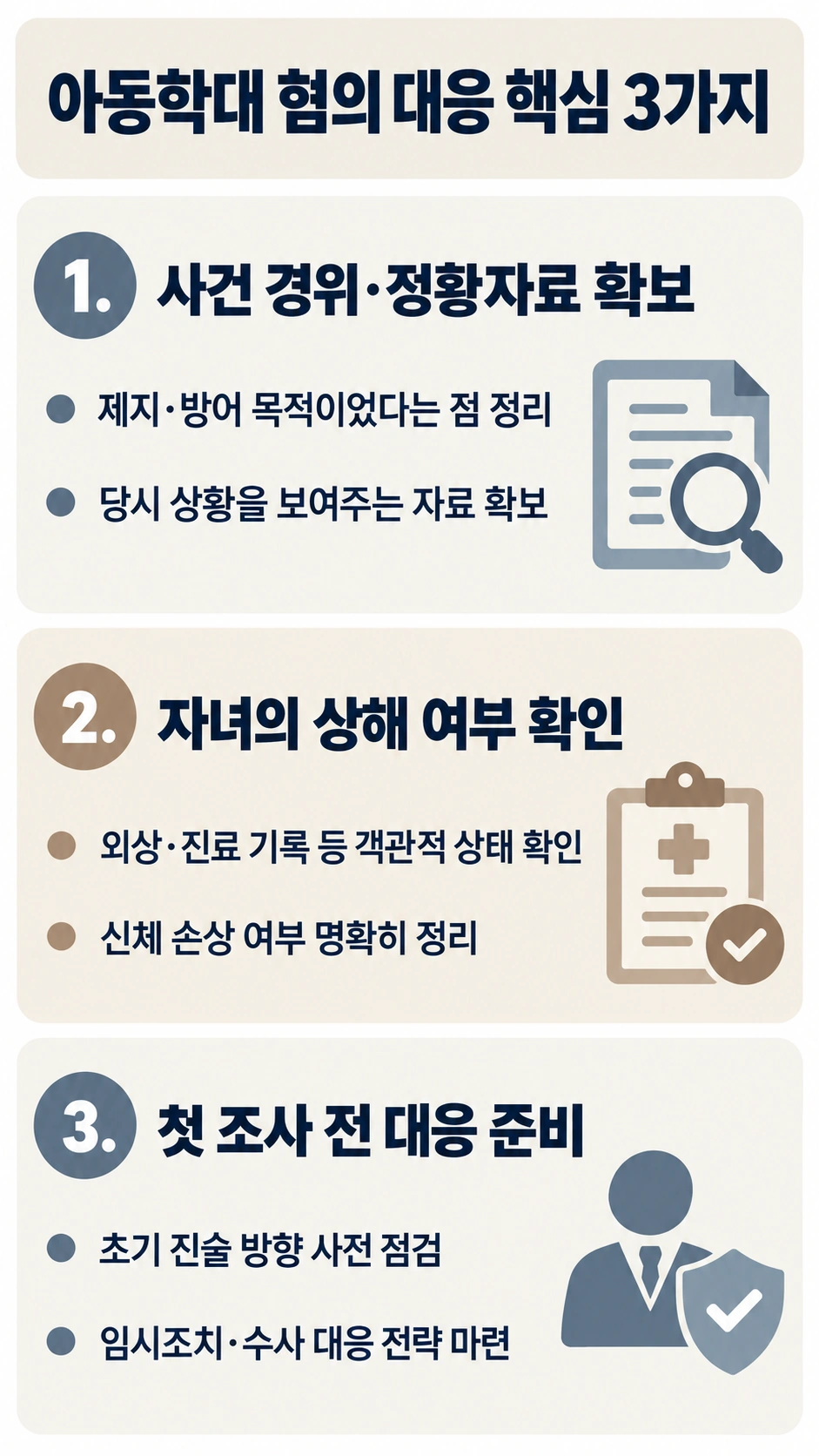 아동학대사건 대비 전 필수 체크