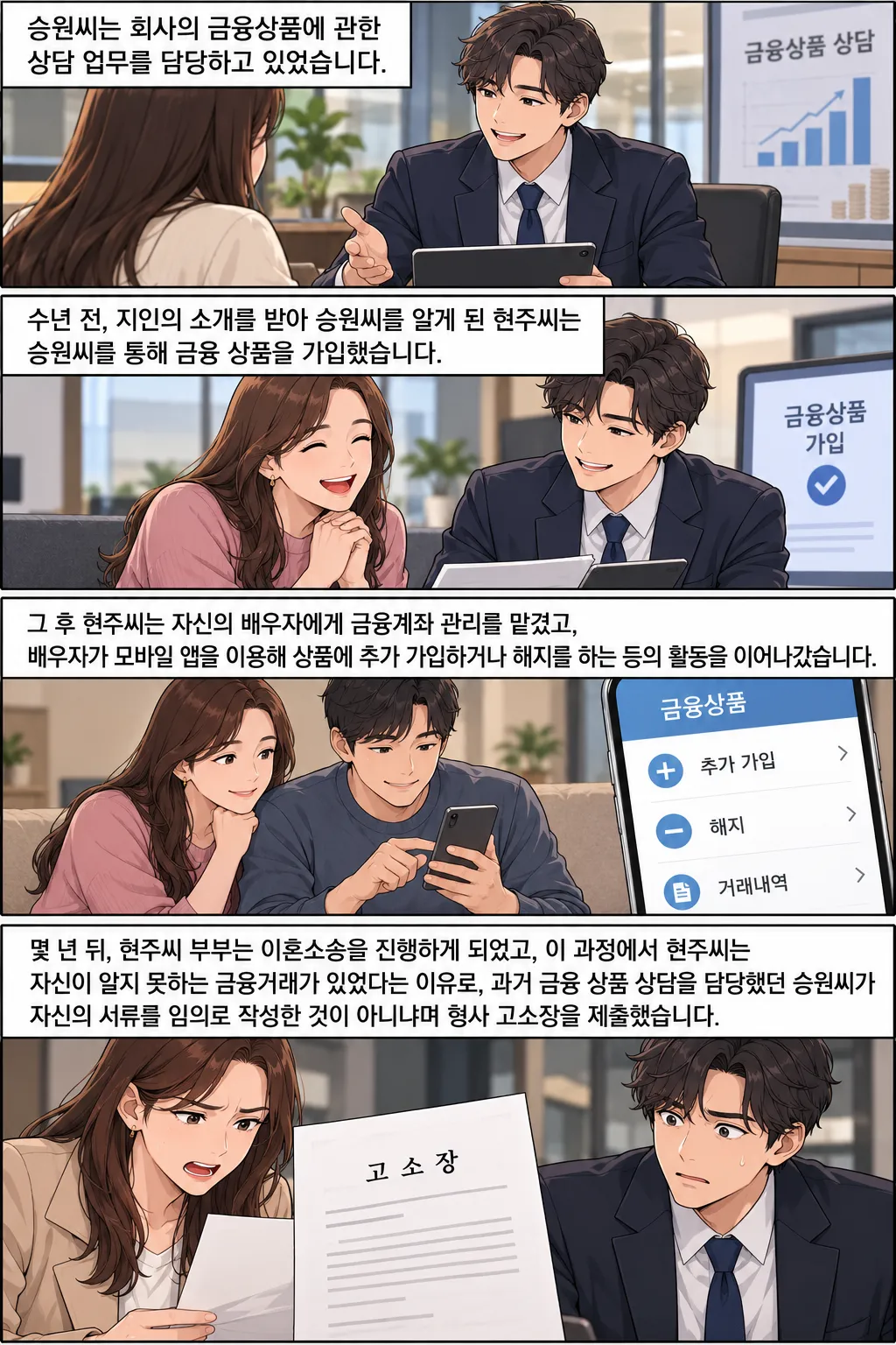 사문서위조죄 고소장을 받았다고?