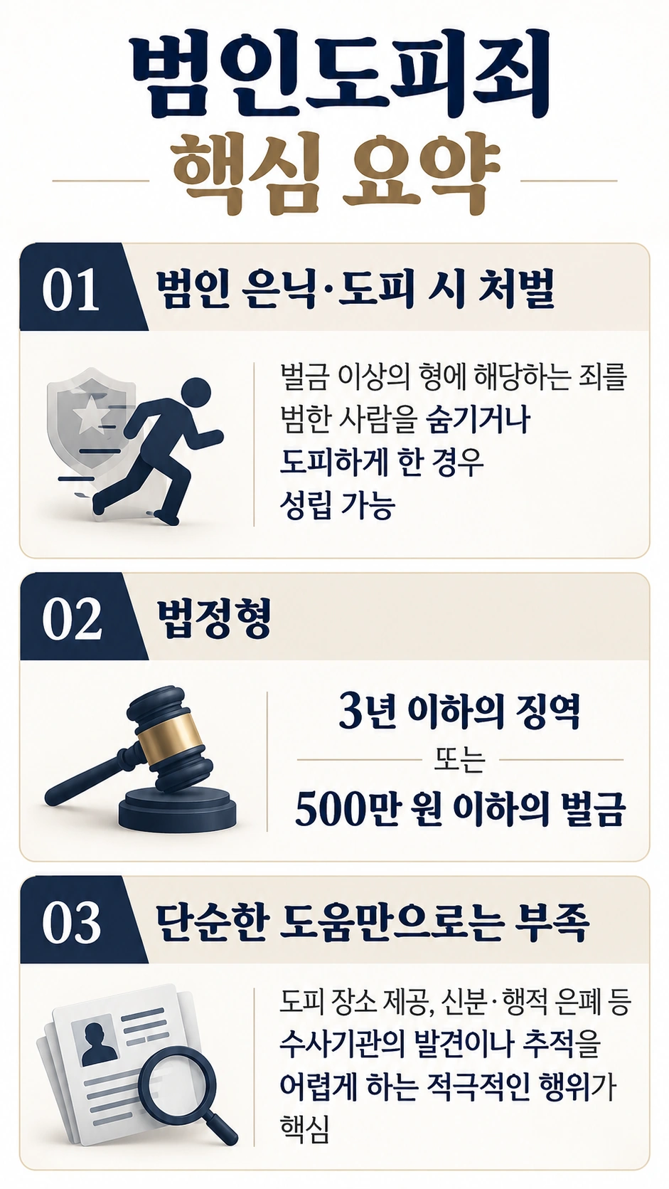 범인도피죄 핵심 요약