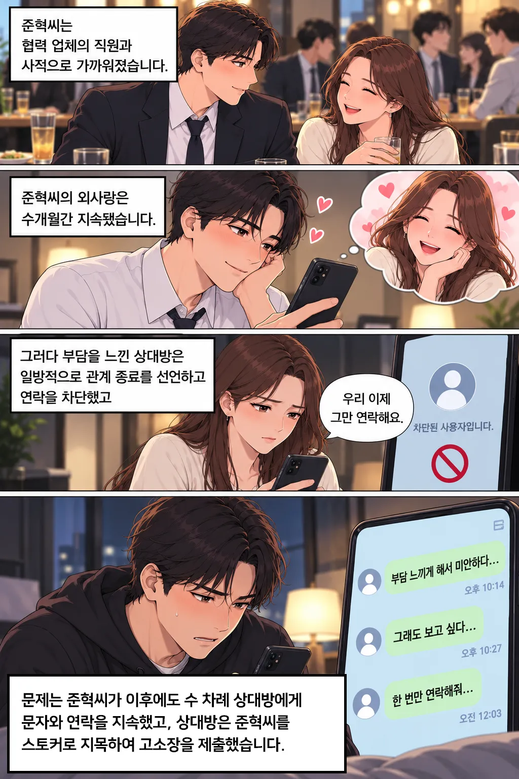 스토킹처벌법위반, 정말 사랑했는데도 처벌되나요?