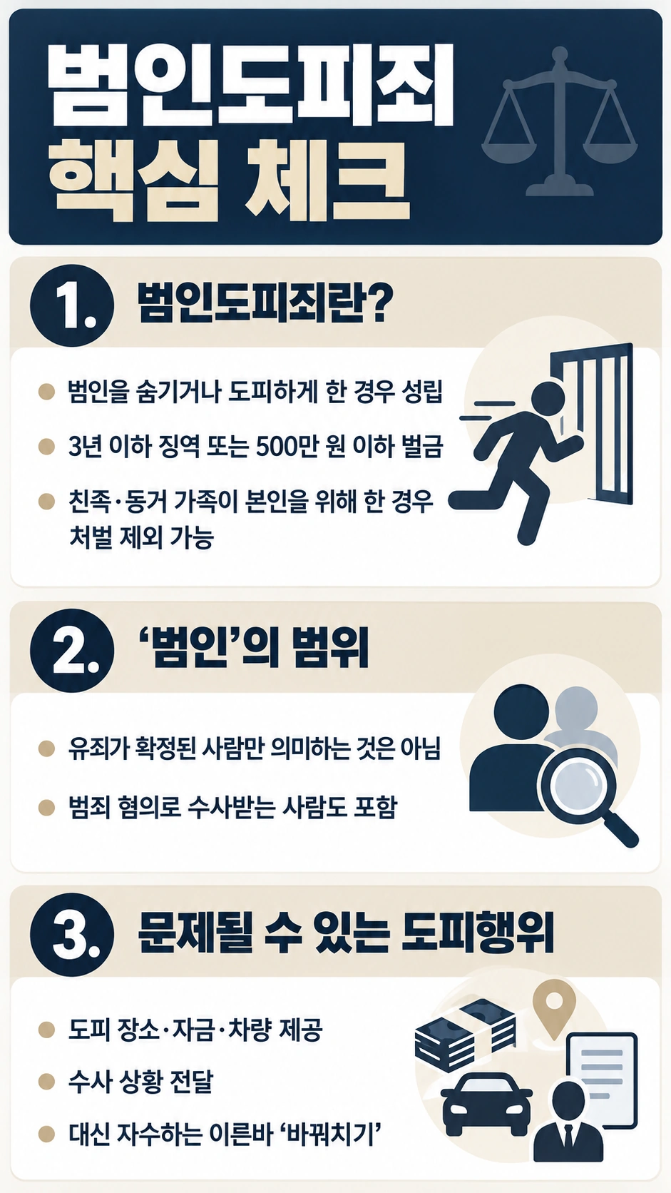 부천법무법인, 범인도피죄의 핵심