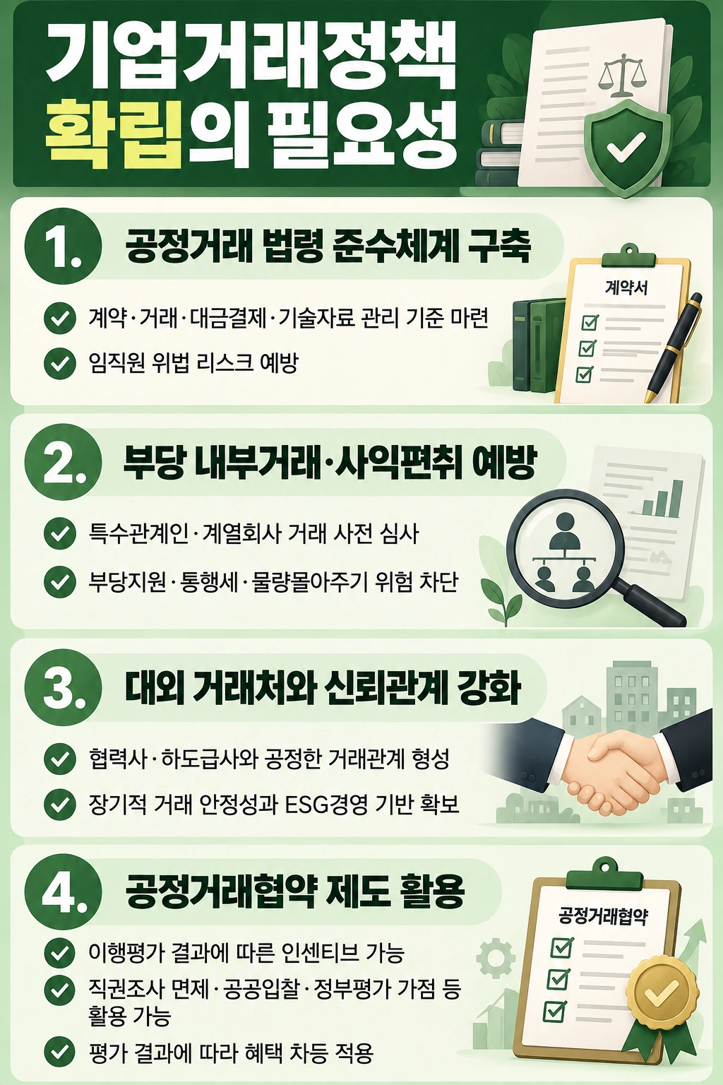 기업거래정책 확립의 필요성