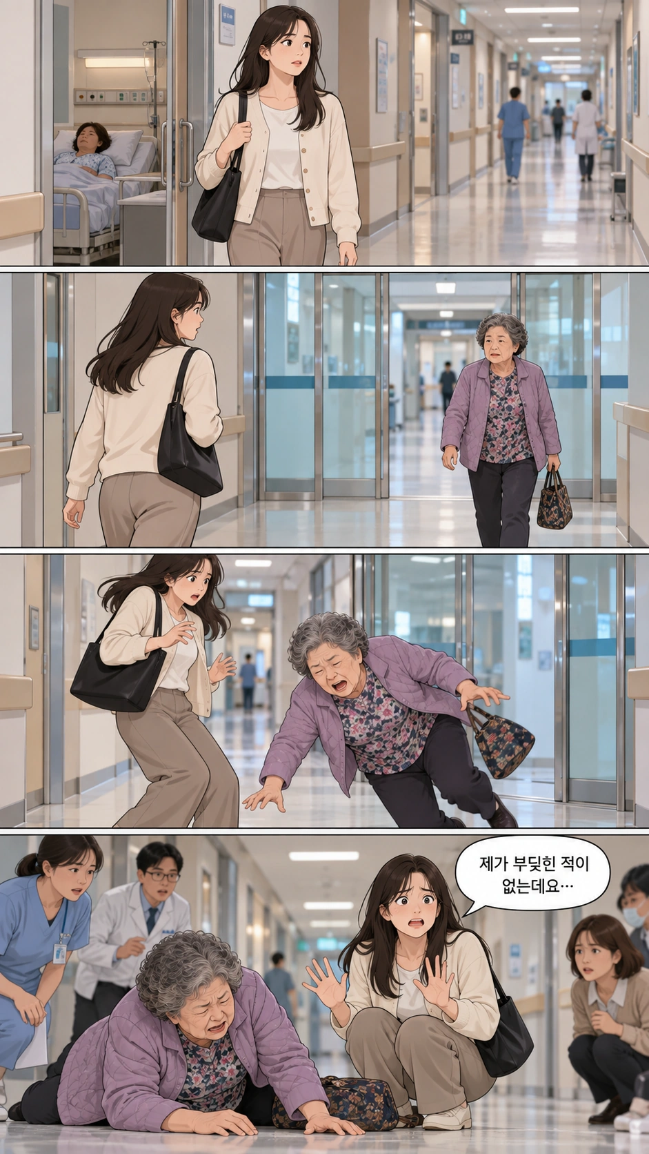 병원에서 발생한 피해자의 과실치상죄 낙상 사고