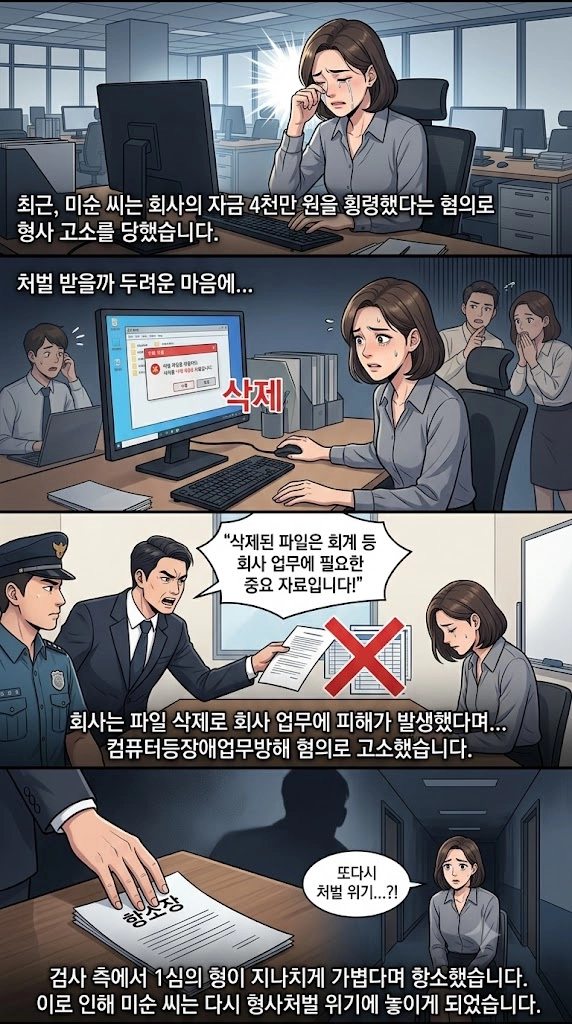 업무방해죄 성립요건과 처벌 기준, 대응 방법을 설명하는 이미지